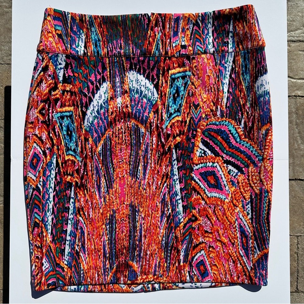 Bebé Vibrant Multicolor Skirt